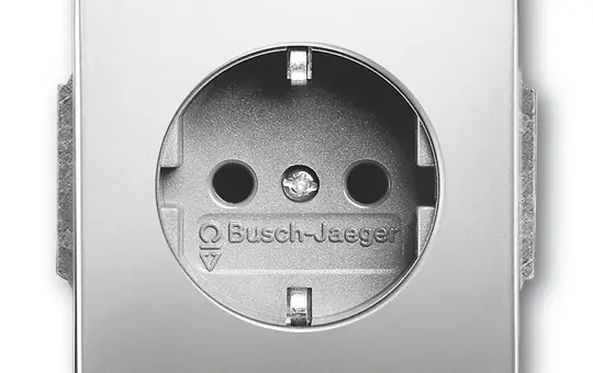 BUSCH-JAEGER 20EUC-866 SCHUKO-Steckdose Future Standard | edelstahl