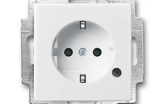 BUSCH-JAEGER 20EUCBL-84 SCHUKO-Steckdose Future Kontrolllicht | studioweiß