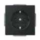 BUSCH-JAEGER 20EUC-885 SCHUKO-Steckdose Future, Standard | schwarz matt