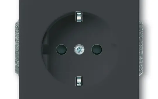 BUSCH-JAEGER 2300EUCB-81 SCHUKO-Steckdose Future Berührungsschutz, Schraubklemmen | anthrazit