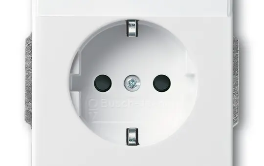 BUSCH-JAEGER 20EUN-84 beschr. SCHUKO-Steckdose Future Standard | studioweiß