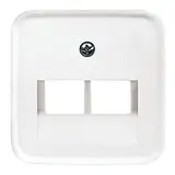 BUSCH-JAEGER 1803-02-214 Netzwerkabdeckung Reflex SI 2-fach | alpinweiß