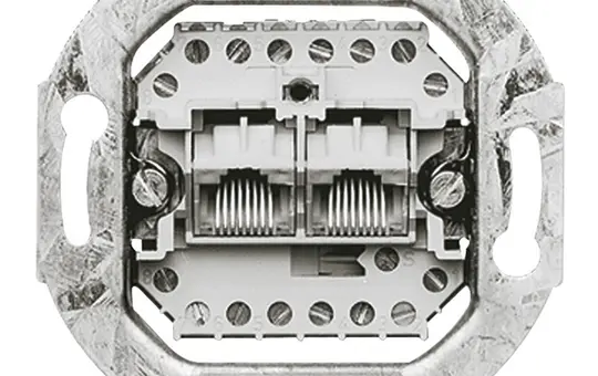 BUSCH-JAEGER 215 ISDN-Anschlussdose 2-fach