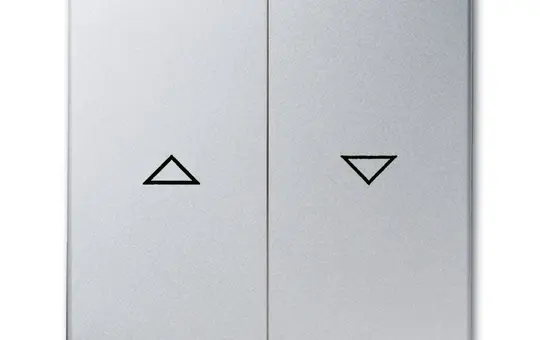 BUSCH-JAEGER 2126-33 Jalousiewippe Allwetter 44 2-fach | alusilber