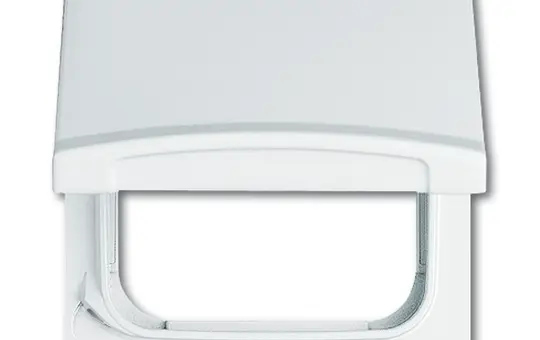 BUSCH-JAEGER 2118GK-32 Zwischenrahmen Allwetter 44 Duro/Reflex, Klappdeckel, IP44 | weiß