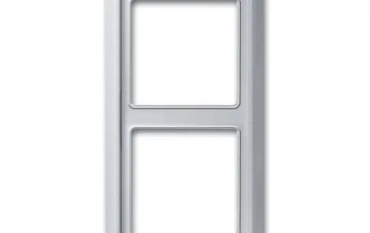 BUSCH-JAEGER 2102-33 Abdeckrahmen Allwetter 44 2-fach | alusilber