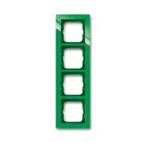 BUSCH-JAEGER 1724-286 Abdeckrahmen Axcent 4-fach | grün