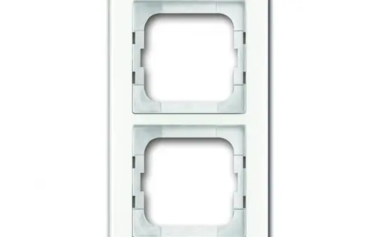 BUSCH-JAEGER 1722-280 Abdeckrahmen Axcent 2-fach | weißglas