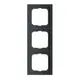BUSCH-JAEGER 1723-885K Abdeckrahmen Future Linear, 3-fach | schwarz matt