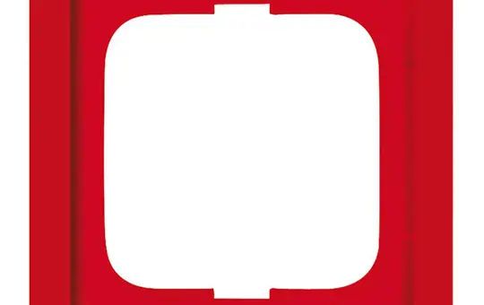 BUSCH-JAEGER 1721-12-182K-101 Abdeckrahmen Future Linear 1-fach | rot