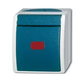 BUSCH-JAEGER 2601/6SKW-53 Kontrollschalter Ocean Wechselschalter | grau/blaugrün