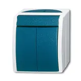 BUSCH-JAEGER 2601/5W-53 Wippschalter Ocean Serienschalter | grau/blaugrün