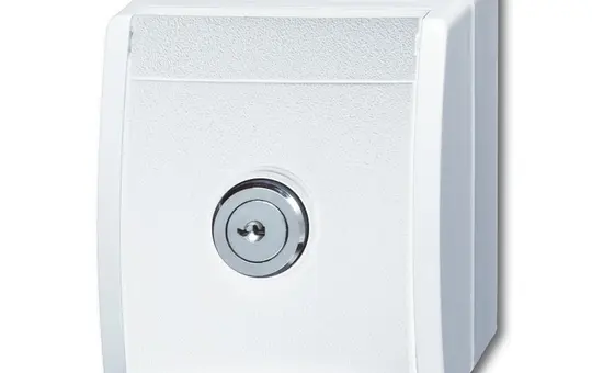 BUSCH-JAEGER 20EWSL-54 SCHUKO-AP-Steckdose Ocean 1-fach, Sicherheitsschloss | alpinweiß