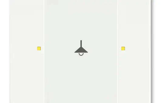 BUSCH-JAEGER 6125/02-884 KNX-Tastsensor-Bedienelement 1-fach | studioweiß matt