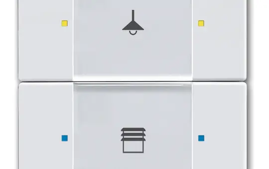 BUSCH-JAEGER 6126/02-84 KNX-Tastsensor-Bedienelement 2-fach | studioweiß