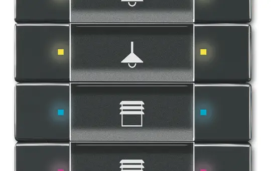 BUSCH-JAEGER 6127/02-81 KNX-Tastsensor-Bedienelement 4-fach | anthrazit