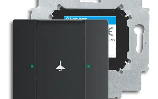 BUSCH-JAEGER 6125/01-885 KNX-Tastsensor 1-fach | schwarz matt
