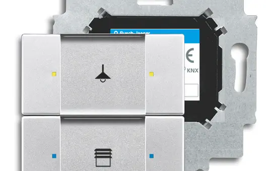 BUSCH-JAEGER 6126/01-83 KNX-Tastsensor 2-fach | alusilber