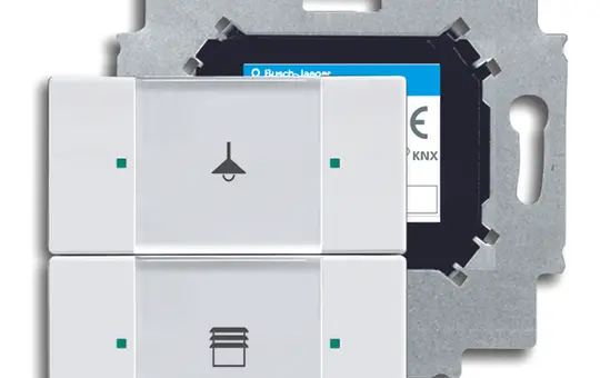 BUSCH-JAEGER 6126/01-84 KNX-Tastsensor 2-fach | studioweiß