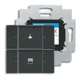 BUSCH-JAEGER 6126/01-885 KNX-Tastsensor 2-fach | schwarz matt