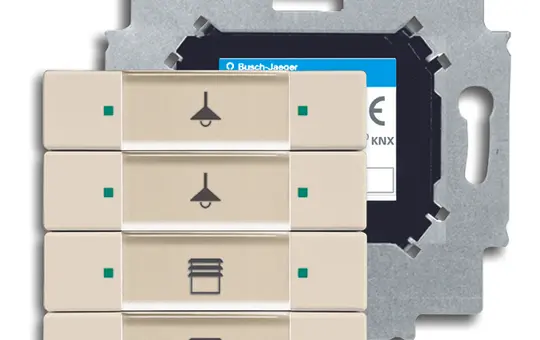 BUSCH-JAEGER 6127/01-84 KNX-Tastsensor 4-fach | studioweiß