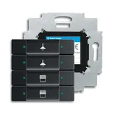 BUSCH-JAEGER 6127/01-885 KNX-Tastsensor 4-fach | schwarz matt