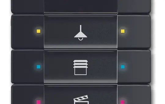 BUSCH-JAEGER 6129/01-885 KNX-Tastsensor IR schwarz matt