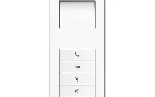 BUSCH-JAEGER 83210AP-624 Innenstation Audio Welcome Freisprechen | studioweiß matt