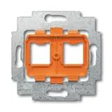 BUSCH-JAEGER 1819 Modular-Jack-Tragring 2-fach | orange