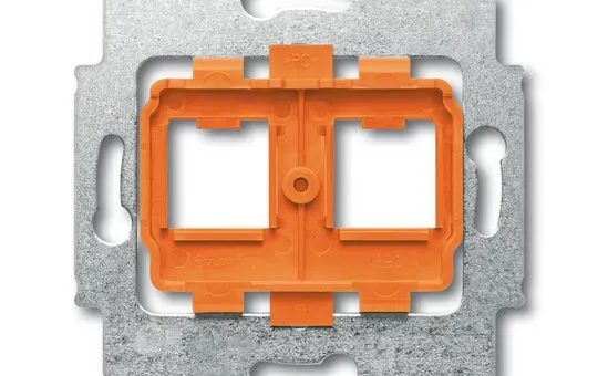 BUSCH-JAEGER 1819 Modular-Jack-Tragring 2-fach | orange