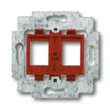 BUSCH-JAEGER 1812 Modular-Jack-Tragring 2-fach | rot