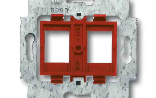 BUSCH-JAEGER 1812 Modular-Jack-Tragring 2-fach | rot