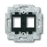 BUSCH-JAEGER 1814 Modular-Jack-Tragring 2-fach | schwarz