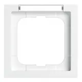 BUSCH-JAEGER 1721-184NSK beschr. Abdeckrahmen Future Linear 1-fach, Schriftfeld | studioweiß