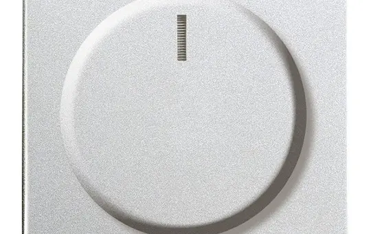 BUSCH-JAEGER 6540-83-102 Drehdimmerabdeckung Future beleuchtet | alusilber