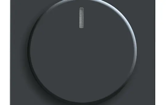 BUSCH-JAEGER 6540-885-102 Drehdimmerabdeckung Future beleuchtet | schwarz matt