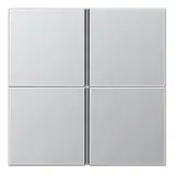 JUNG AL2404TSA Tastensatz F40 Serie LS 4-fach | aluminium