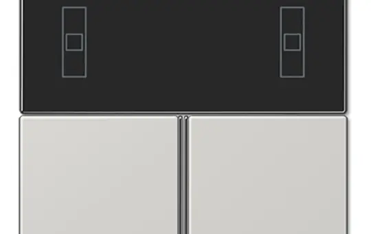 JUNG LS4093TSALG Tastensatz F40 Serie LS für Kompakt-Raumcontroller | lichtgrau