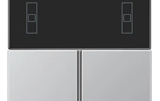 JUNG AL4093TSA Tastensatz F40 Serie LS für Kompakt-Raumcontroller | aluminium