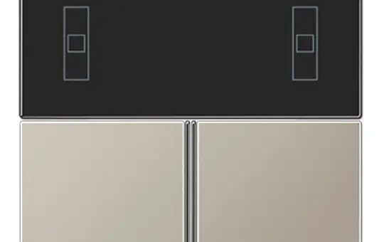 JUNG ES4093TSA Tastensatz F40 Serie LS für Kompakt-Raumcontroller | edelstahl