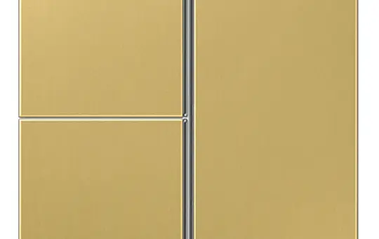 JUNG ME2403TSAC Tastensatz F40 Serie LS 3-fach | messing classic