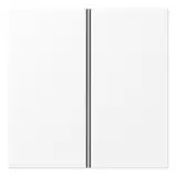 JUNG LS402TSAWWM Tastensatz F40 Serie LS 2-fach | schneeweiß matt