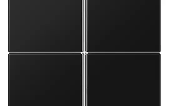 JUNG LS404TSASWM Tastensatz F40 Serie LS 4-fach | graphitschwarz matt