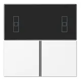 JUNG LS4093TSAWWM Tastensatz F40 Serie LS für Kompakt-Raumcontroller | schneeweiß matt