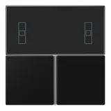 JUNG LS4093TSASWM Tastensatz F40 Serie LS für Kompakt-Raumcontroller | graphitschwarz matt