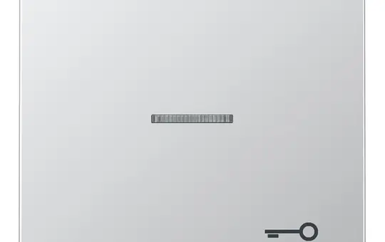 JUNG AL2990KO5T beschr. Kontrollwippe Serie LS 1-fach, Schlüssel | aluminium