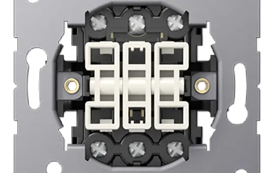 JUNG 5306EU Wippschalter Wechselschalter, 3-fach