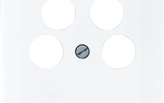 JUNG 561-4SAT2 Antennenabdeckung Serie CD 4-fach | weiß