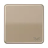 JUNG CD590LGB beschr. Wippe Serie CD 1-fach, Licht | gold-bronze