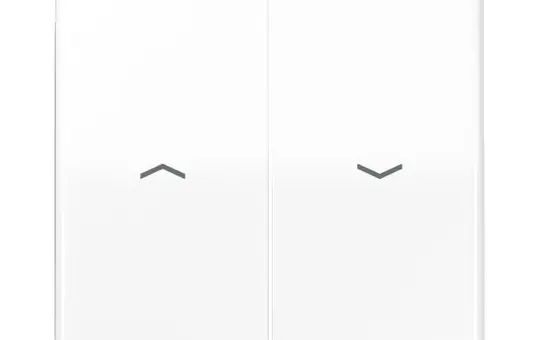 JUNG CD595PBFWW Jalousiewippe Serie CD 2-fach, Thermoplast | alpinweiß